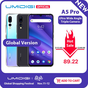 Global Version UMIDIGI A5 PRO Android 9.0 Octa Core 6.3' FHD+